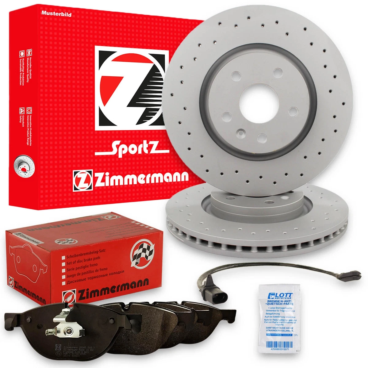 Безпечне гальмування для Ford Transit Connect V408 ФУРГОН — Zimmermann Безпечне гальмування для Ford Transit Connect V408 ФУРГОН — Zimmermann